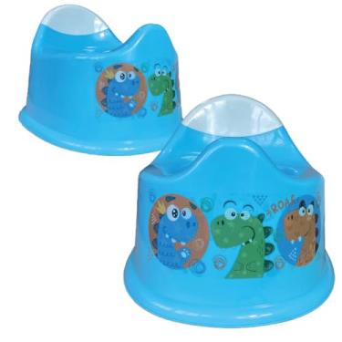 Imagem de Assento Pinico Infantil Desfralde Penico Redutor Transição Troninho Até 30kg Menino Menina (PENIQUINHO DINO - AZUL)