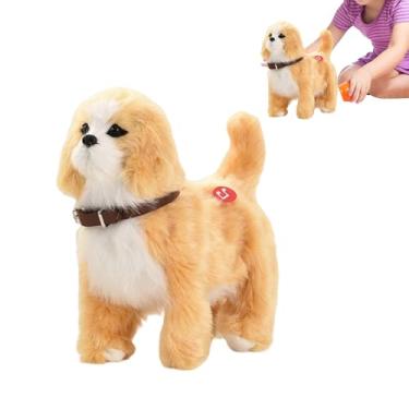 Imagem de Rrlihjgu Cão Robotizado - Brinquedo Robô Cão A Abanar O Rabo A Andar,Brinquedo Educativo Macio Para Crianças Adultos Sala De Aula Casa Férias Viagem Quarto Jardim Aniversário