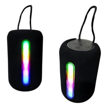 Imagem de Caixa De Som Potente Led Rgb Bluetooth Al-8319 Cor Preto