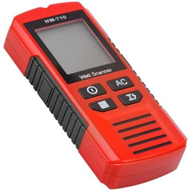 Imagem de Scanner de parede para localizador de pinos, ferramenta de detecção de pinos 5 em 1 com visor LCD e alarme de áudio, sensor de parafuso de parede portátil preciso com chip inteligente inteligente