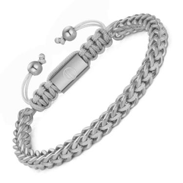 Imagem de WP WEPICK Pulseiras masculinas de aço inoxidável banhado a ouro 18 K, corrente de elos francos, pulseira ajustável para homens, joias não manchadas, presente de aniversário, For Wrist 6.5-8 Inch, Sem