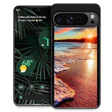 Imagem de DAIZAG Capa compatível com Google Pixel 9 Pro XL, cenário de praia, antiqueda, à prova de arranhões, capa protetora com padrão personalizado