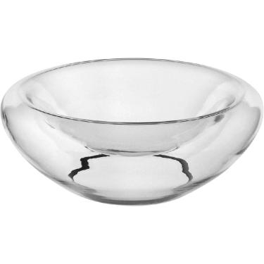 Imagem de VASO CENTRO MESA DECORATIVO ENFEITE PAREDE DUPLA HOME&CO REDONDO BOROSSILICATO 11x30x30cm TRANSPARENTE