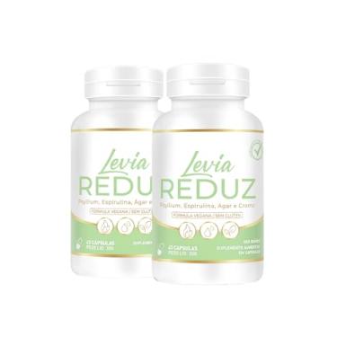 Imagem de Levia Reduz 2 Potes (120 Cápsulas) – Suplemento Alimentar com Psyllium, Espirulina, Ágar-Ágar e Cromo