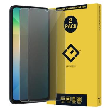 Imagem de XINXUSONG Pacote com 2 protetores de tela de privacidade, antiespião, anti-arranhões, ultrafino, transparente, 9H, película protetora de vidro temperado de substituição para Samsung Galaxy A06 2025.