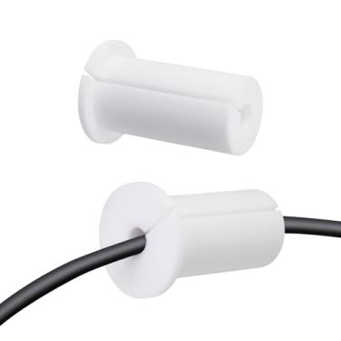 Imagem de 2 peças de ilhós de parede de 2,5 cm para cabo Starlink, bucha de parede para acessórios Starlink passagem de cabo, kit de roteamento de cabo Starlink de silicone de 2,5 cm para proteger o cabo