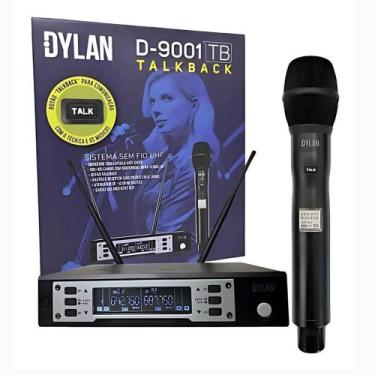 Imagem de Microfone dylan sem fio c/ chave de comando talkback d-9001 tb