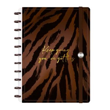 Imagem de Caderno De Disco Iscool Inteligente G Natural Fashion Safari Tigre