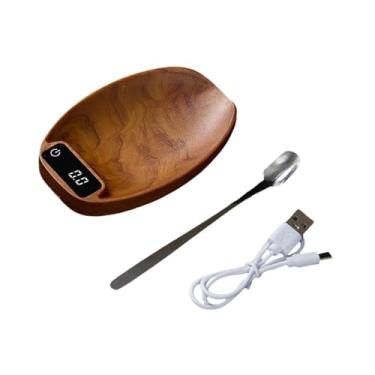 Imagem de Bothyi Balança digital de cozinha de alta precisão, mini balança eletrônica portátil para chá, ferramenta de pesagem para escritório e casa, Marrom