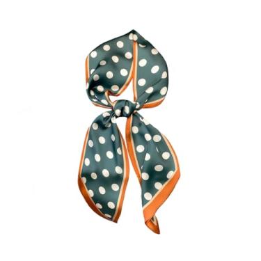 Imagem de Tim & Tina Cachecol quadrado de seda com sensação de cabelo, cabeça para dormir, lenço de cabeça de cetim para mulheres, Ponta verde L7 Wave Point, Square