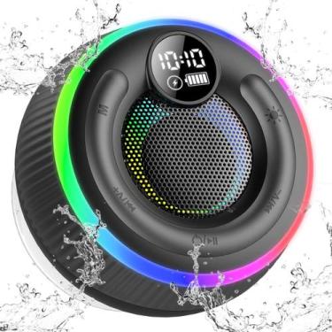 Imagem de Alto-falante de chuveiro Bluetooth POMUIC portátil à prova d'água IPX7