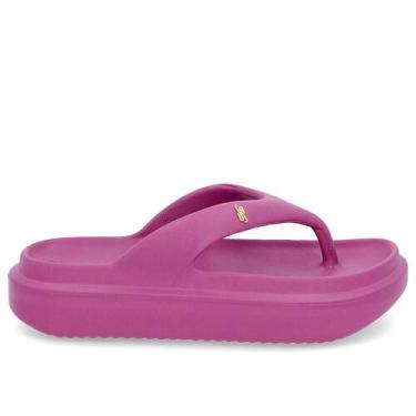 Imagem de Chinelo usaflex poofy plataforma eva ref am14001 feminino, 38, Roxo