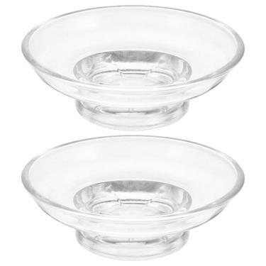 Imagem de ULTECHNOVO Pacote Com 2 Saboneteiras De Vidro Bandeja Decorativa Saboneteira Chuveiro Banheira Pia De Banheiro Pia De Cozinha