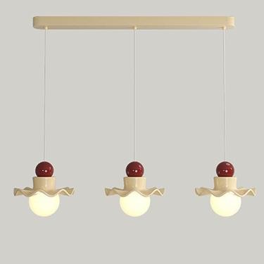 Imagem de Luminária pendente nórdica para ilha de cozinha, luminária suspensa Wabi Sabi, lustre moderno para teto, sala de jantar, quarto, café, bar, restaurante, lustre G9