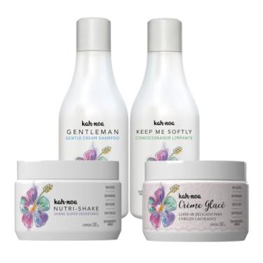 Imagem de Kah-Noa, Kit Shampoo, Condicionador, Nutri-Shake e Creme Glacê Kah-Noa