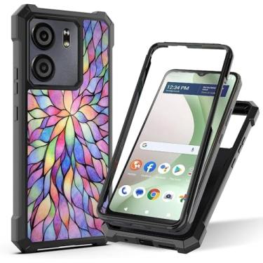 Imagem de Galaxy Wireless Capa para Blu View Speed Ultra 5G B1660V com protetor de tela, capa de telefone frontal traseira protetora de corpo inteiro, TPU macio, capa à prova de choque de grau militar