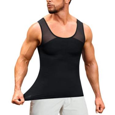 Imagem de Camisa de compressão TAILONG Black Masculina Shapewear Body Shaper