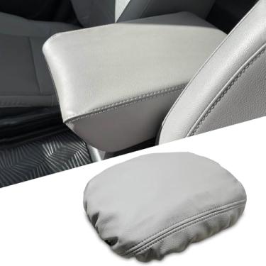 Imagem de ANMOSVO Capa para console central Honda CRV 2017-2022 - couro vegano extra macio protetor de braço para Honda CR-V acessórios interiores 2017 2018 2019 2020 2021 2022 (cinza)