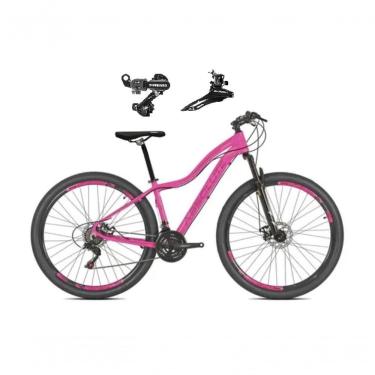 Imagem de Bicicleta Aro 29 Absolute Hera Feminina Alumínio 24v Câmbios Shimano Garfo Suspensão - Rosa Tam.17
