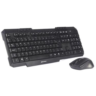 Imagem de Kit Teclado e Mouse sem Fio 2.4GHz ABNT2 1600dpi 4 Botões