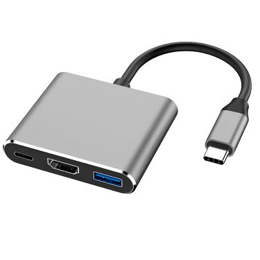 Imagem de Cabo Adaptador Tipo C Macho X Hdmi Femea (au-9901) Usb 3.1