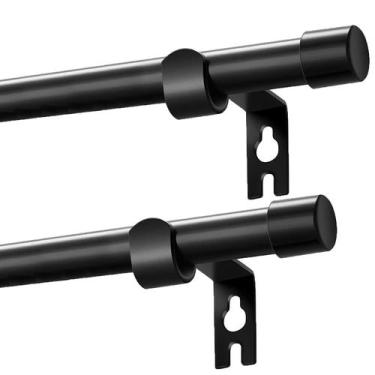 Imagem de Varões de cortina Alskarhem Black Inoxidável 5/8" 30-116"