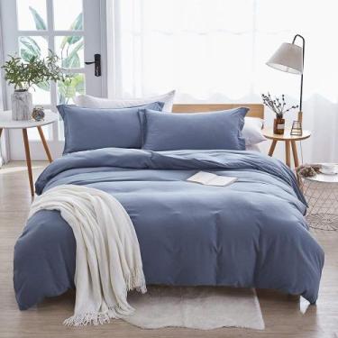 Imagem de Capa de edredon Dreaming Wapiti Haze Blue Queen Size Microfiber