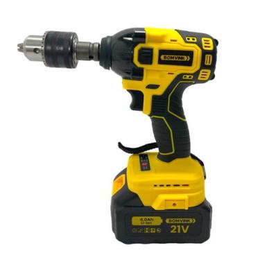 Imagem de Parafusadeira de Impacto 21v Sem Fio Com Acessórios Potente ,Veloz Pro