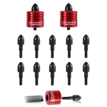 Imagem de 2 Cabeças de Desarmamento para Besta e 12 Pontas de Desarmamento, Ponta Liberação Flecha Universal para a Maioria Das Flechas e Virotes Competição Caça Recurva com Liberação Arco Composto