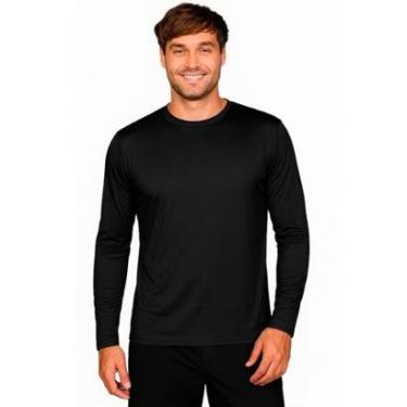 Imagem de Camiseta Uv Térmica Slim Fitness Esportes Básica Manga Comprida Verão-Masculino