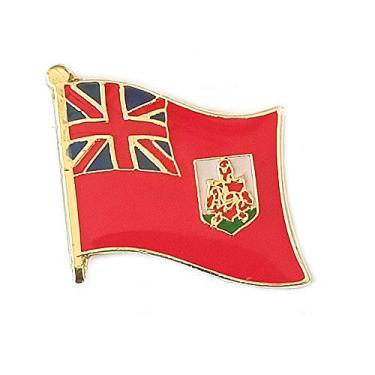 Imagem de Bermudas Bandeira Nacional Viagem Internacional Pequenos Pinos Feito Esmalte Metal Lembrança para Chapéu Roupas Mochila