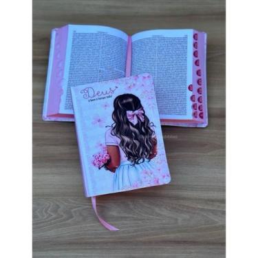 Imagem de Bíblia Pequena Garota Ntlh com índice digital - CENTRAL