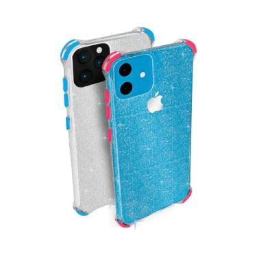 Imagem de Capinha de Silicone Anti Impacto Glitter iPhone 7 Plus Capa Color Shock com Glitter iPhone 7 Plus