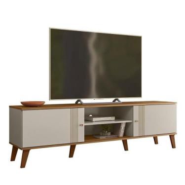 Imagem de Rack Bancada Para 75 Polegadas 180 Cm Denv Plla Off White Nature - MIL