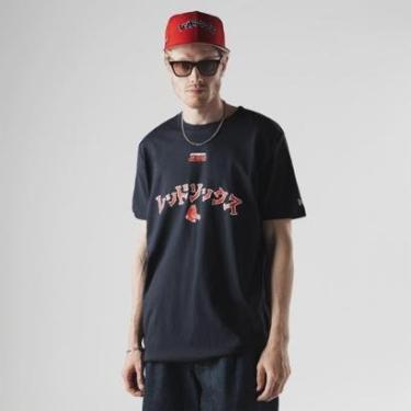 Imagem de CAMISETA NEW ERA REGULAR BOSTON RED SOX MLB HYPERFLY MARINHO-Masculino