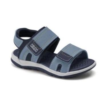 Imagem de Sandália Papete Infantil Menino Klin Line Play Azul 476.226-Masculino
