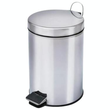 Imagem de Lixeira Pedal 5L Inox Escritório Banheiro Cesto Removivel - Clink
