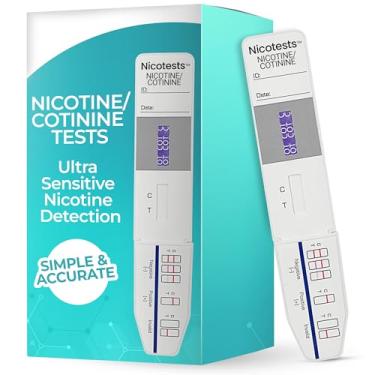 Imagem de NicoTests Super Sensitive Be Sure Nicotine is Out of Your Body, 5 testes por pacote