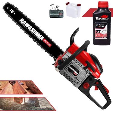 Imagem de Motosserra Kawashima Kcs500p à Gasolina 49.3cc 2t Com Sabre 18 Polegadas 6600220 + Óleo Toyama Fg50