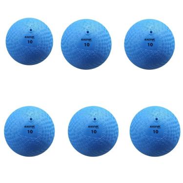 Imagem de Kit 06 Bola De Iniciação Kagiva N°10 De Borracha Azul