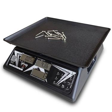Imagem de Balança Contadora Ramuza 30kg-10g Bivolt Cristal Preta Sem Bateria