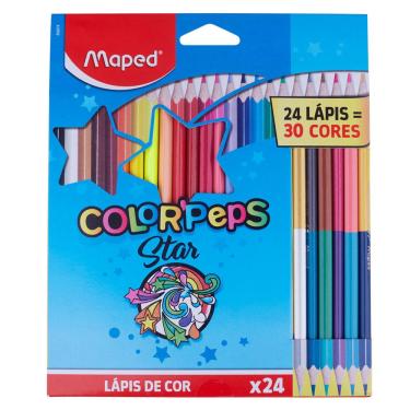 Imagem de Lápis de Cor Peps 18 Cores e 6 Duo 832074ZV Maped