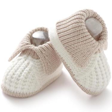 Imagem de Botas de bebê Neiwech Newborn Tricotadas à Mão de 3 a 6 meses