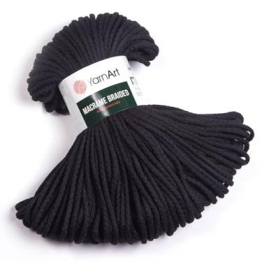 Imagem de YarnArt Cabo macio trançado de macramê de 4 mm, 55% algodão, 45% poliéster, 250 g / 67 m – Cores pastel e vivas, ideal para tapeçarias, bolsas, tapetes, caminhos de mesa e projetos de macramê DIY (750