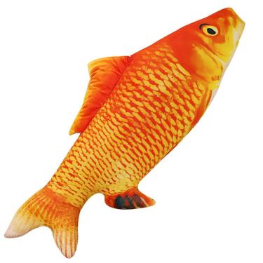 Imagem de Boneca de brinquedo de pelúcia, carpa realista, 40 cm, recheada macia