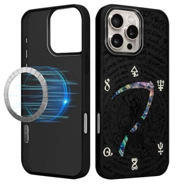 Imagem de Flivro Capa magnética para iPhone 16 Pro Max, compatível com Magsafe, proteção TPU de grau militar com bordas de absorção de choque, capa fina antiqueda para iPhone 16 Pro Max - A foice de um