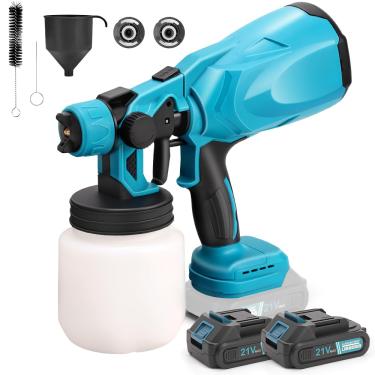 Imagem de Pulverizador de Tinta, Pistola de Pintura Sem Fio, Inclui Dois Bicos de 1,8 mm