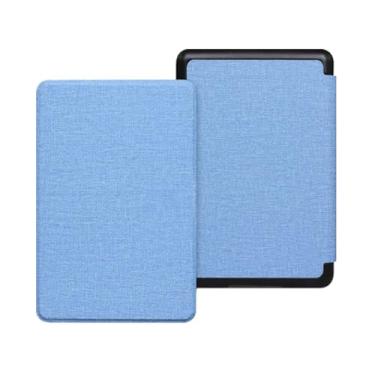 Imagem de Akacy Capa com padrão de tecido para o novo Kindle 8ª geração 15.2 cm versão 2016, capa protetora inteligente leve com função hibernar/despertar automática (6)
