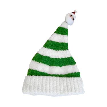 Imagem de Chapéu de malha de Natal, Chapéu de Natal de malha | Chapéu de inverno de Natal - Chapéu de Papai Noel tricotado de Natal para adultos, gorro de inverno para mulheres e homens