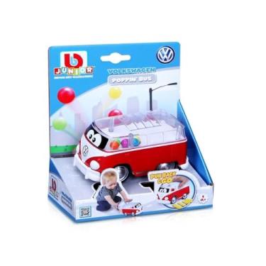 Imagem de Koenig-Tom Miniatura Van-BBJunior Volkswagen Poppin Bus Azul e Branco, Miniatura de Veículo, Realista, Unissex, Pequeno